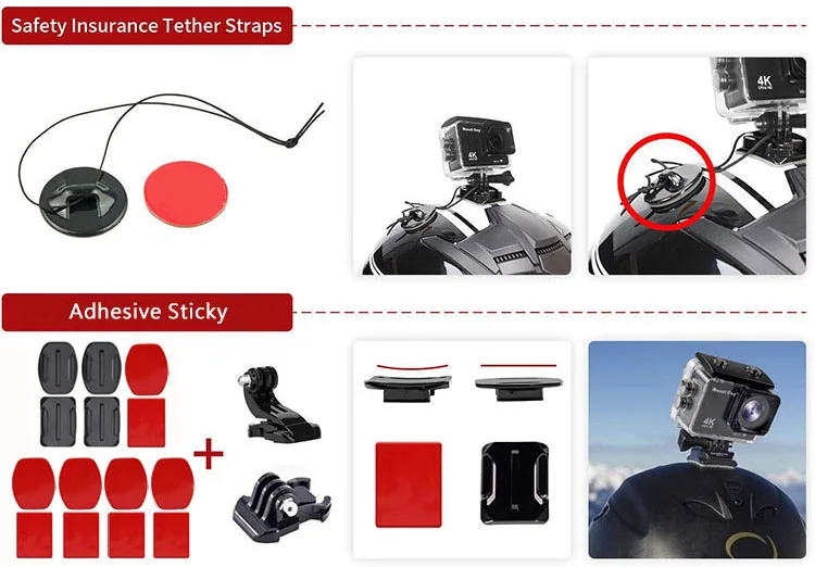 2016 Useful New Arrival Wholesale Diving Equipment Gopro Action Camera Accessories Kit 52 In 1