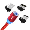 High Quality Led 3 in 1 Magnetic Charger Braided Usb Cable