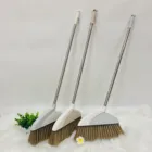 Broom JS-2582 Double Color Single Plastic Broom For Wood Floor Cleaning