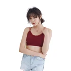 New women's suspender tube top bra with bottom thin shoulder strap sexy breast lace breathable and comfortable