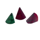 Guangzhou factory fuchsia synthetic loose fancy shape cut gemstone buyers axe cut cz gemstone