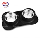 best dog bowls for poodles with nonslip mat drink bowl cat rounded pet puppy bowls stainless steel