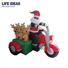 100 Pieces Christmas Decoration Airblown Blow Up Santa Claus Outdoor Indoor Inflatables Decorations
