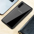 Wholesale Soft Back Cover Anti fall Transparent TPU PC Cell Phone Case for Samsung note10plus