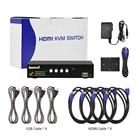 Port Kvm Switch Usb Kvm Switch 4K 60Hz 4 Port HDMI KVM Switch USB KVM Switch HDMI2.0 KVM Switch