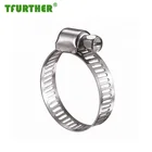 China factory hose clamp Small American Type Pipe Worm Clip Gas Hose Clamp Quality guarantee sufficient stock