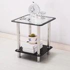 Table Transparent Coffee Table End Tables Top End Table Transparent Coffee Table For Living Room Two-layer Coffee Table
