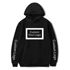 100% Custom High Quality Pullover Plain Oversized 100% Cotton Printed Men Hoodies