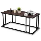 Room Table Living Room Essentials Furniture Rectangular Wood Coffee Table