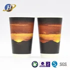 16oz double wall paper coffee cups with lid with customized