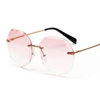 High fashion lot frameless gradient color sunglasses