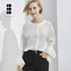 /product-detail/classy-women-long-sleeve-white-silk-blouse-crew-neck-luxury-silk-blouse-62424590421.html