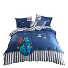 kids boys bedding set cartoon custom fitted bed sheet