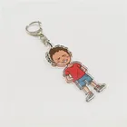 Professional Vivid Cartoon Character Plastic Anime Acrylic Keychain for Scenic Spot Promotion