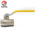 PN20 400WOG Brass Forged Body Nickel Plated Brass Gas Ball Cock Valve F * F Thread for oil and water