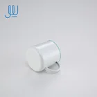 Steel Cups Metal Stainless Steel Conical Shape Fold Edge Travel Coffee Camping Enamel Cups Mugs