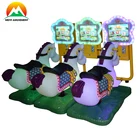 coin operated video games 3D Horse Kiddie Rides earn money machine ride on car machine