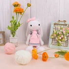 New design hand knitted crochet cute rabbit stuffed custom plush toy for kids