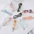Simple Bowknot Hairpins Hair Accessories Girls Fashion Hair Pins Clip For lady Korean Acetate Hair Pin