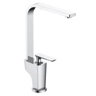 Luxury Brass Chrome Single lever handle Deck mounted mixer Classic Lavatory Bathroom Basin Faucet