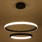 Modern Home Led Fancy Light Decorative black Acrylic Chandelier Hanging Lights