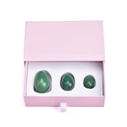 Gemstone Crystal Healing Stone Set Drilled Rose Quartz Jade yoni egg Vaginal Exercise