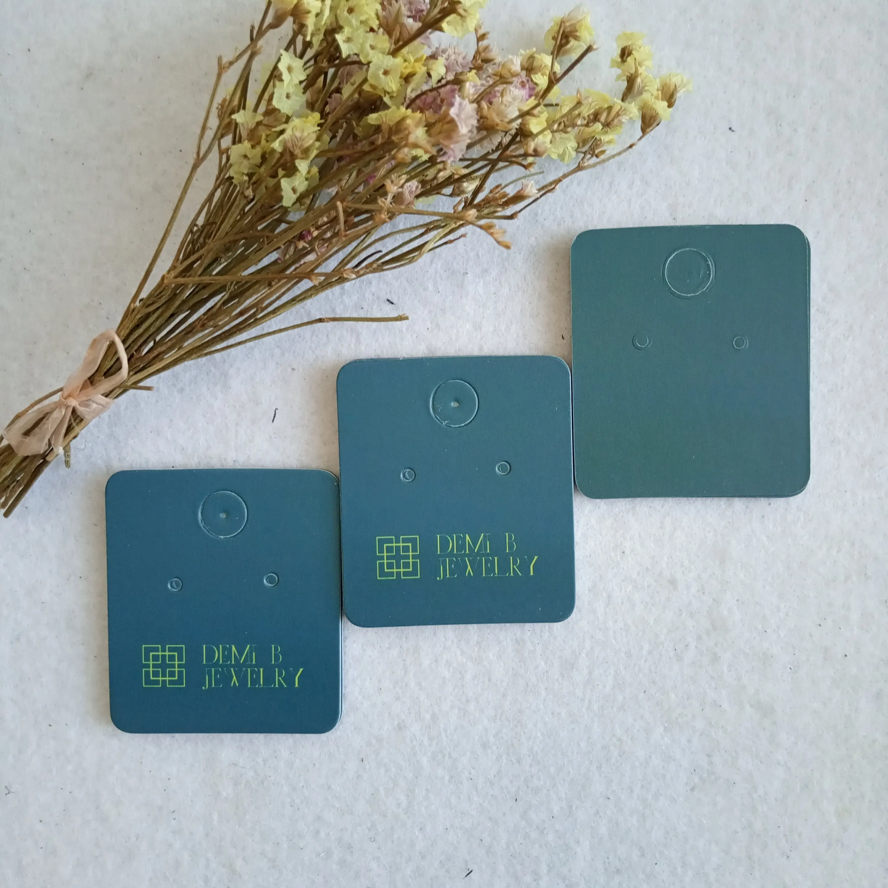 custom printed paper card label for earring display card with