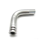 Stainless Pipe Fitting Fitting Pipe Stainless Sanitary Stainless Steel 90 Degree Pipe Beverage Elbow Fitting 6mm Barb