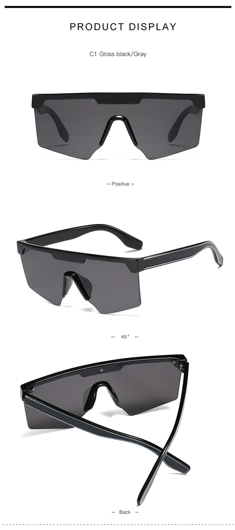 SHINELOT M1179 2020 New Design Factory Sunglasses Colorful Frame One Piece Lens PC Frame UV400 Sun Shade