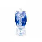 Top spout plastic pouch for filling mineral water