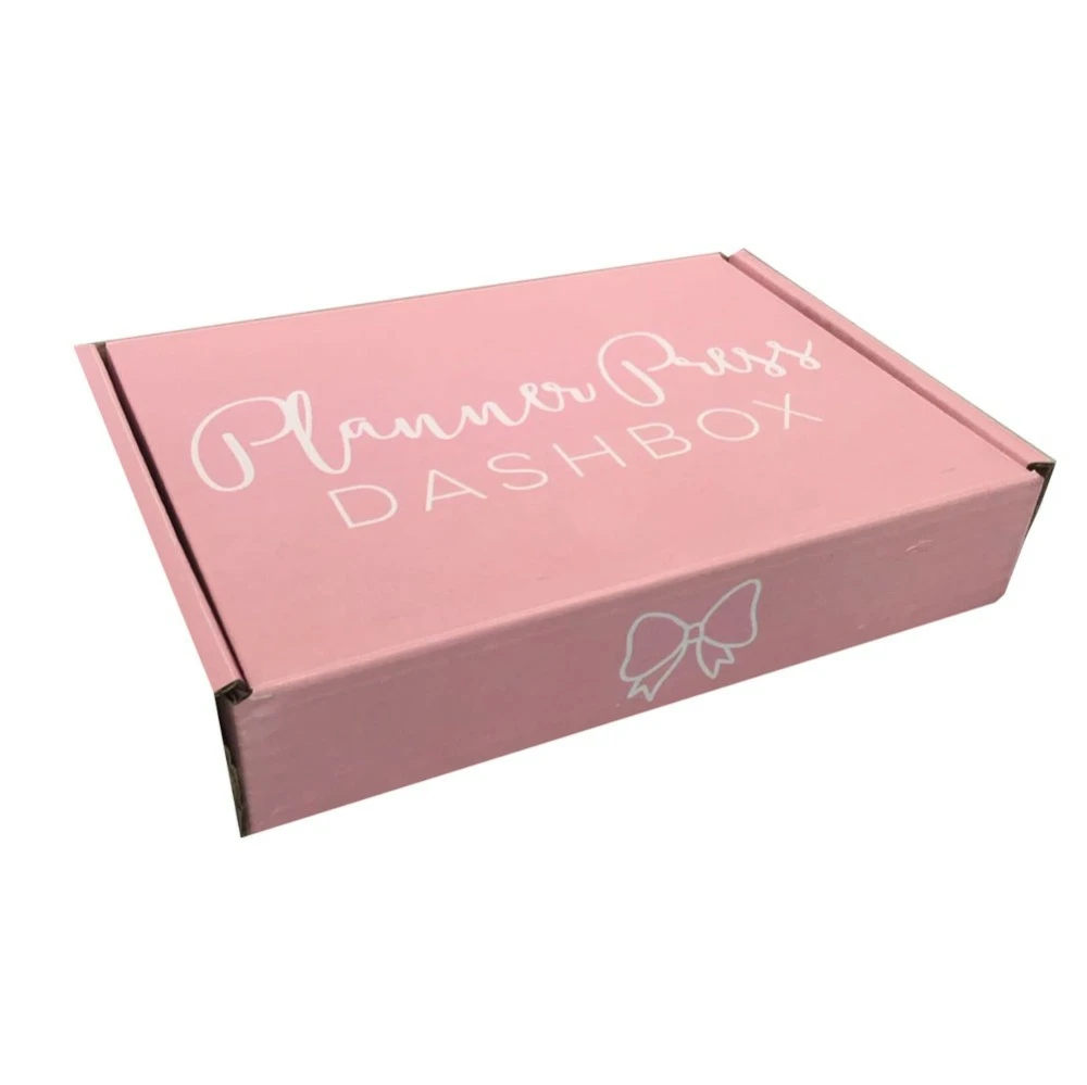 paper cigar gift box packaging pink corrugated paper box