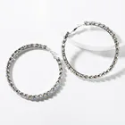 Gold Hoop Circle Charm Earring Hooks Combo Gold Plated Women Diamond Fashion Earrings Jewelry Hoop Sets