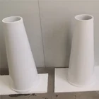 99% アルミナセラミックテーパー管 OD342 * ID308 * 752 ミリメートル工業用アプリケーション