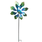 Garden Metal Peacock Wind Spinner Design Stake Decoration