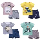 Baby Clothing Baby Clothes Toddler Clothes Boys Girls Clothes Sets Short Sleeves Clothing Set