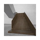 Dlab indoor metal wood stair treads timber staircase