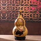 Natural wood gourd furniture hand-painted gourd crafts large gourd household ornaments Maitreya Buddha