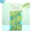 office supplies Notebook rose gold metal paper binder clip heart shape binder clip