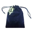 Flannel Jewelry Packaging Custom Hot stamping Logo Velvet Drawstring Gift Bag Wedding Decoration Pouches