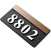 Acrylic Modern Hotel Room Number Plaques Fancy House Number Plate for Apartment Door Decoration
