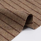 herringbone fleece 90% polyester 10% wool suiting coat fabric
