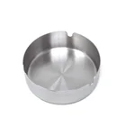 Luxury Human Pedestal Ashtray Smokeless Stainless Steel Round Cigarette Cigar