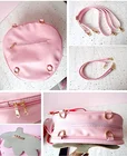 School Pvc Holographic PU Leather School Student Girls Custom Fashion Transparent PVC Clear Window Ita Backpack
