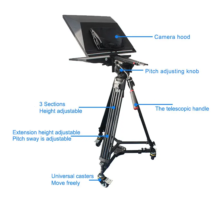 TV Broadcast 22" Studio Professional Teleprompter
