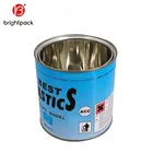 750ml small round tin can for paint,solvent,chemical