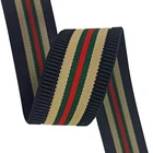 Hot Sale Polyester Nylon Jacquard Flat Stripe Webbing For Garment Home Decoration