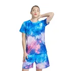 Wholesale Woman Short Sleeve Polyester T Shirt All Over Print Full Sublimation Shorts