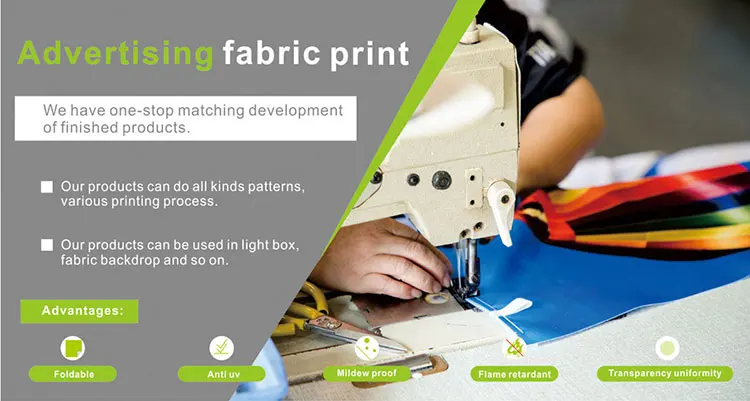 Best sale popular cheap high quality UV/LATEX/ECO-SOLVENT printing 200 gsm indoor advertising fabric textile