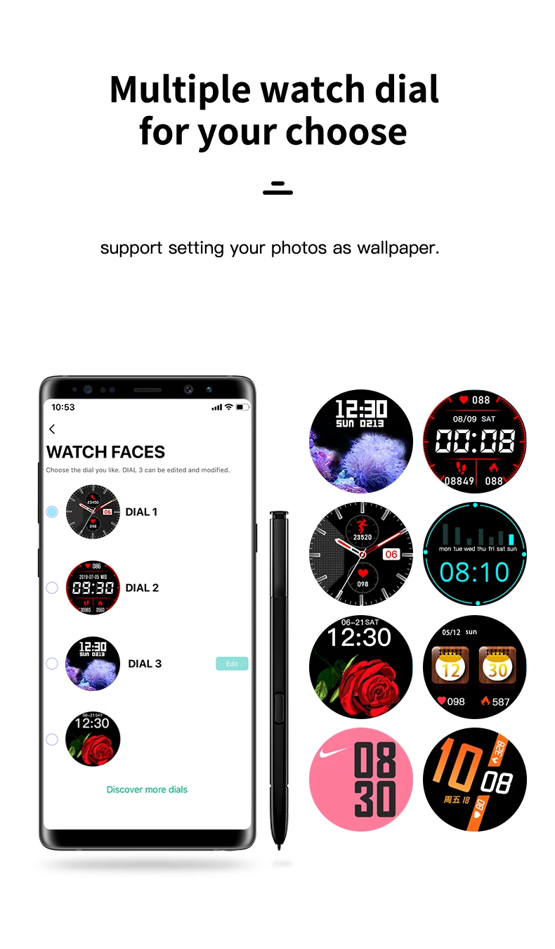lightweight bluetooth step heartbeat tracker itouch smart watch