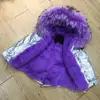 Winter high quality silver child jacket girl sweet coat new jacket for kids